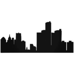 Buy Detroit Skyline 3 Sticker Online