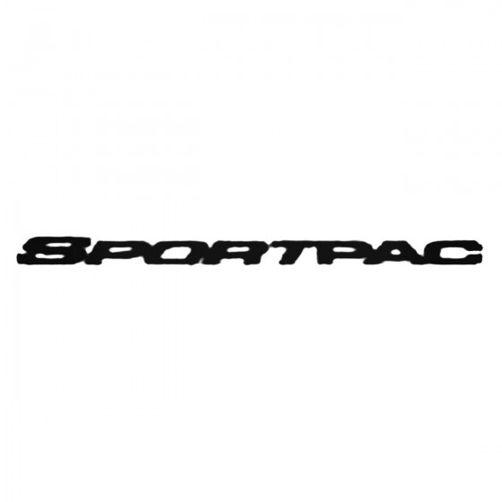 Sportpac Decal Sticker