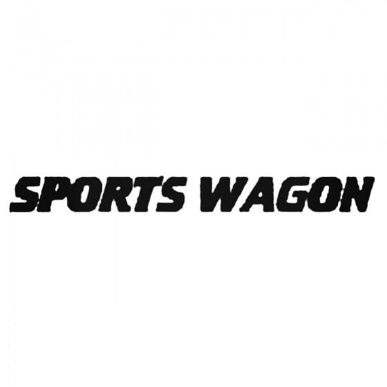 Sports Wagon Decal Sticker