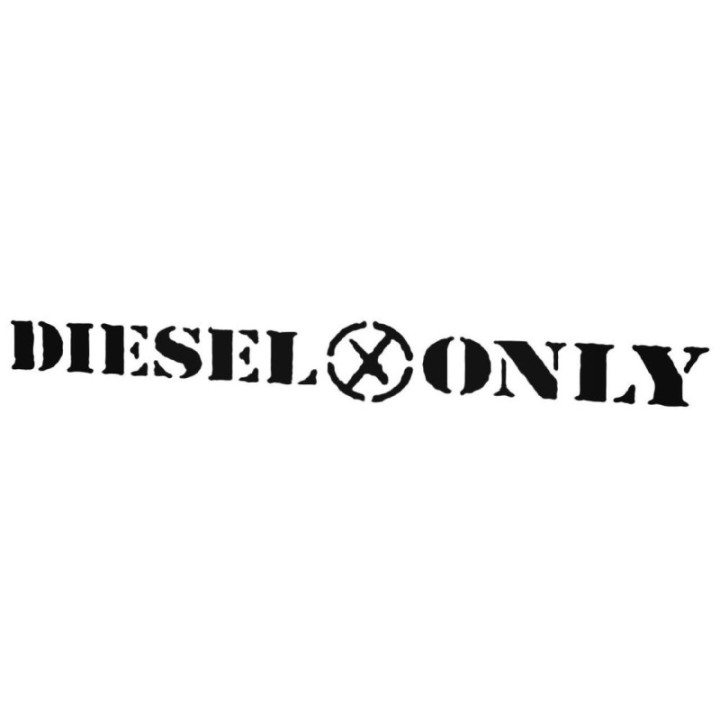 Buy Diesel Only No Spark Plugs Line Decal Sticker Online