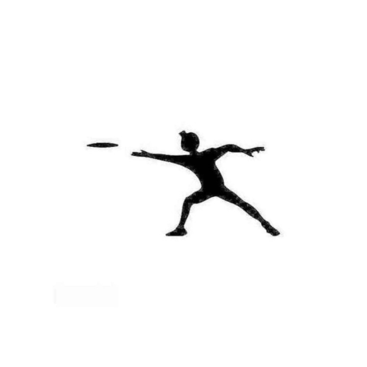 Buy Disc Golfer Silhouette Decal Sticker Online