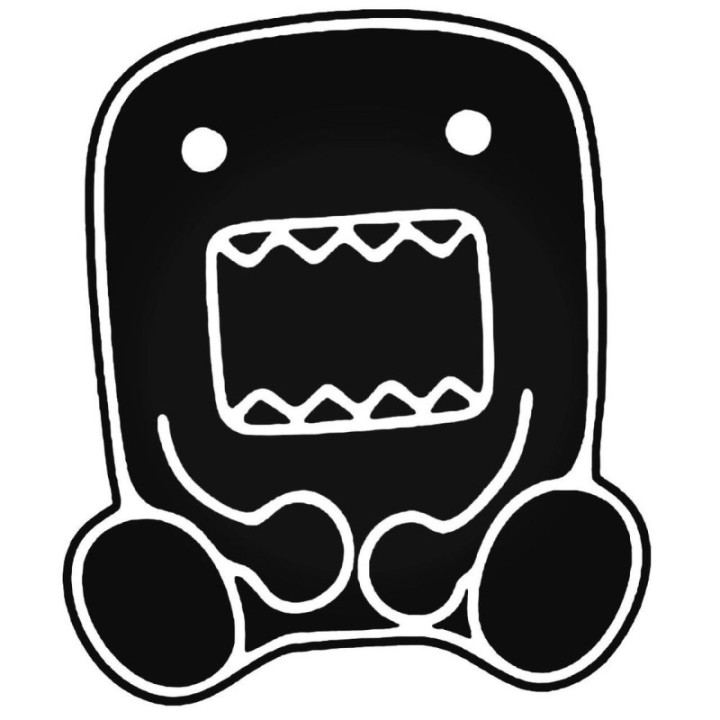 Domo-kun Stickers – JDM Anime NHK Mascot Decals (2-Pack)
