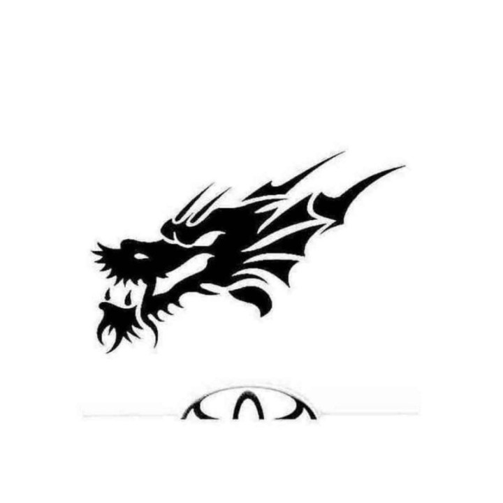 Dragon Stickers – Tribal Flying Dragon Decals (2-Pack)