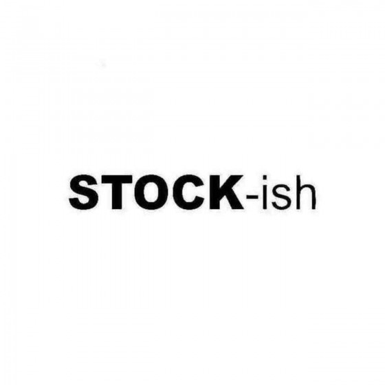 Stock Ish Jdm Decal Sticker