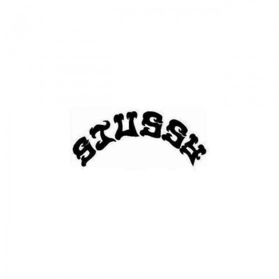 Stussy Text Curved Decal...