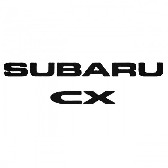 Subaru Cx Decal Sticker
