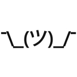 Shrug Emoticon Stickers – ¯\_(ツ)_/¯ Kaomoji Decals (2-Pack)