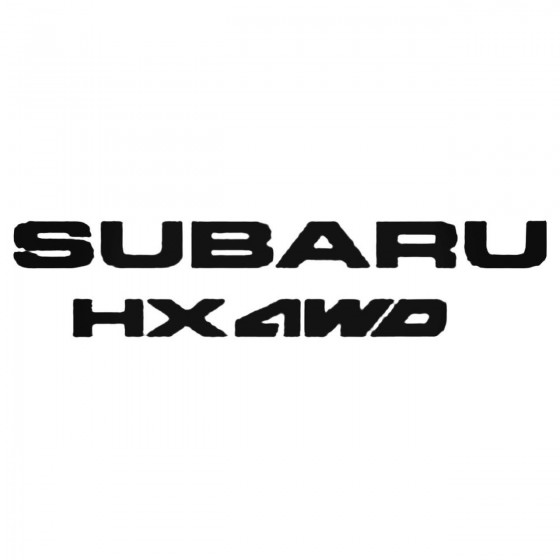 Subaru Hx 4wd Decal Sticker