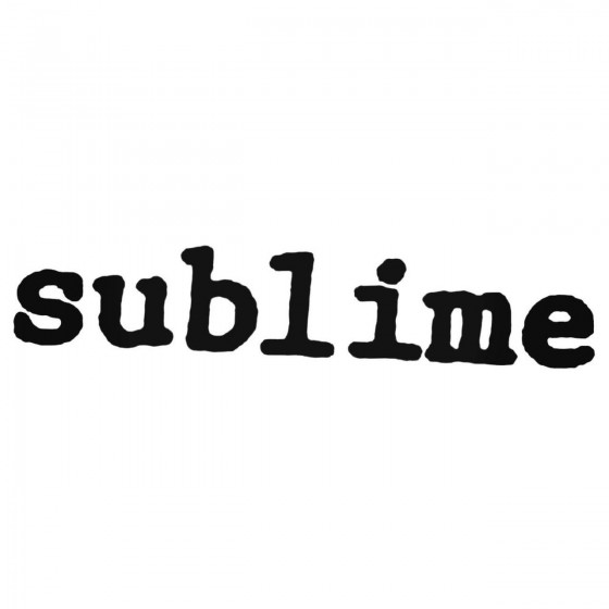 Sublime Courier Decal Sticker