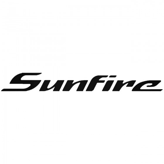 Sunfire Vinyl Decal Sticker