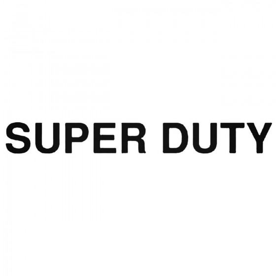 Super Duty Decal Sticker