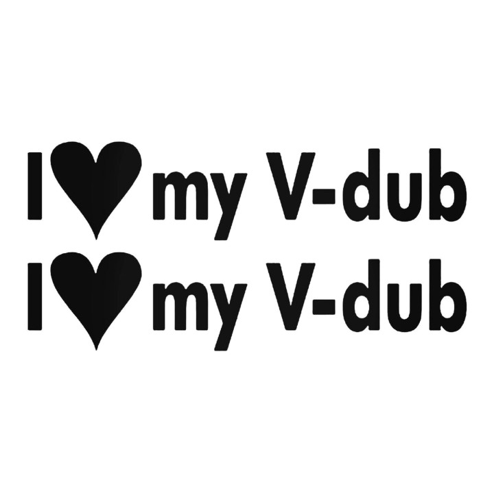 Buy Euro S I Heart My Vdub Euro Decal Online