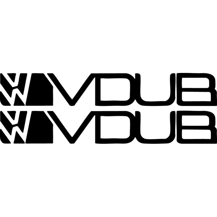 VW Euro Style Stickers – Golf Polo Passat Stance Decals (2-Pack)