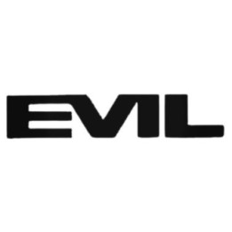 Buy Evil Bikes Text Decal Sticker Online