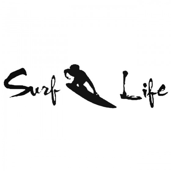 Surf Life Decal Sticker