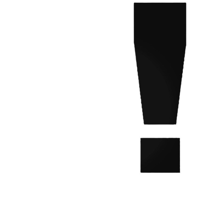 Exclamation Mark Stickers – Warning Symbol Decals (2-Pack)