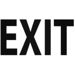 Exit Sign Stickers – Emergency Exit Door Decals (2-Pack)