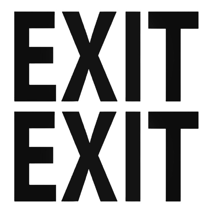 Exit Sign Stickers – Emergency Exit Door Decals (2-Pack)
