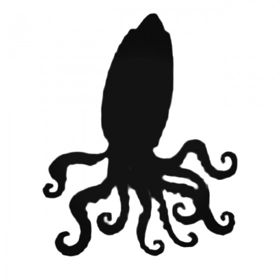 Tall Octopus Decal Sticker