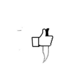 Thumbs Up Like Knife Stickers – Parody Decals (2-Pack)