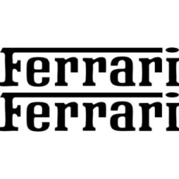 Ferrari Script Stickers – Italian Supercar Text Decals (2-Pack)