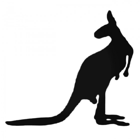 Thin Kangaroo Decal Sticker