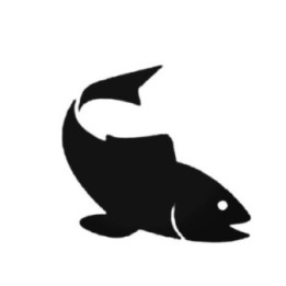 Fish Silhouette Stickers – Fishing Sea Life Decals (2-Pack)