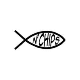 Fish N' Chips Stickers – British Humour Ichthys Parody (2-Pack)