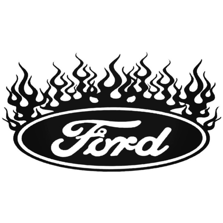 Buy Flame Ford Graphic Decal Sticker Online