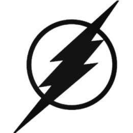 The Flash Lightning Bolt Symbol Stickers – DC Comics (2-Pack)