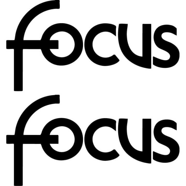 Ford Focus Stickers – RS ST Mk1 Mk2 Mk3 Hatchback Decals (2-Pack)