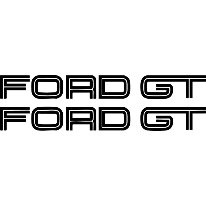 Ford GT Stickers – GT40 Heritage Le Mans Supercar Decals (2-Pack)