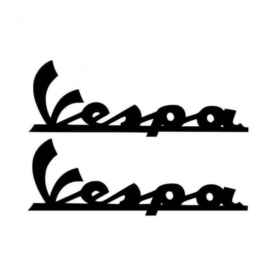 Vespa Scooter Logo X Vinyl...
