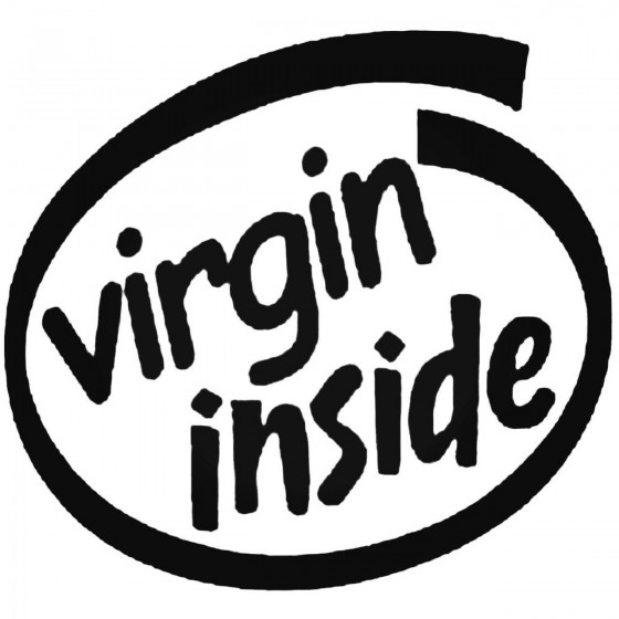 Virgin Inside Decal Sticker