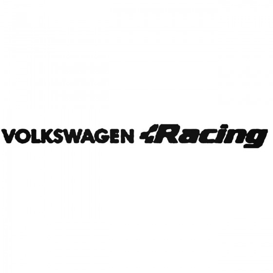 Volkswagen Racing Vinyl Decal