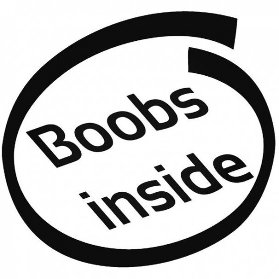 Boobs Inside 1 Decal Sticker