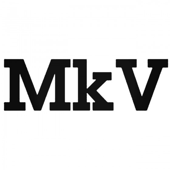 Vw Mkv Decal Sticker