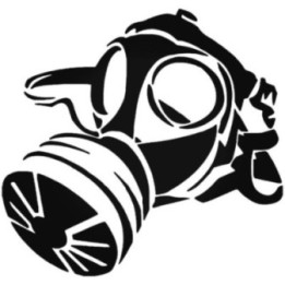 Buy Gas Mask Jdm Japanese 2 Sticker Online