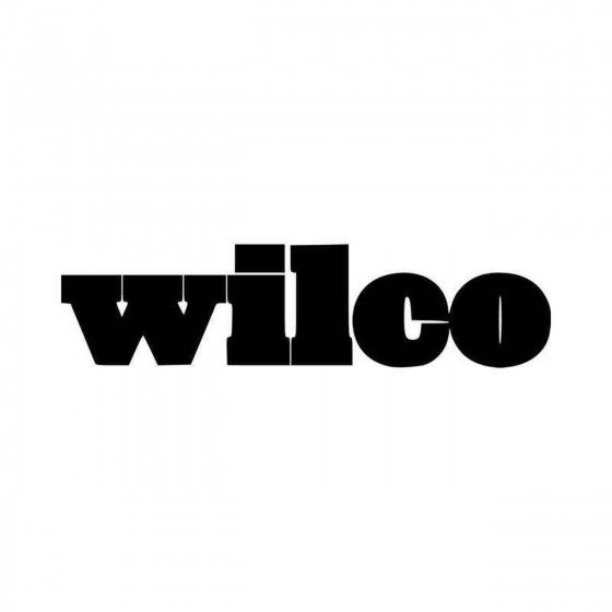 Wilco Band Logo Vinyl Decal...