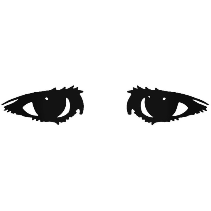 Girl Eyes Eyelash Stickers – Headlight Car Decals (2-Pack)
