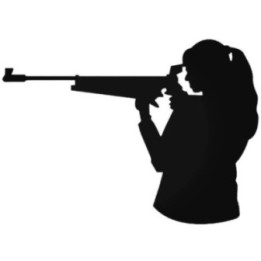 Buy Girl Hunting Gun Rifle Sticker Online