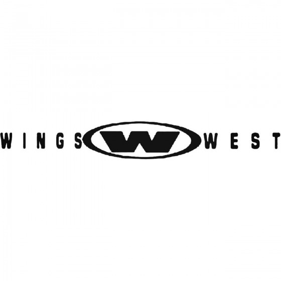 Wings West 3 Vinyl Decal...