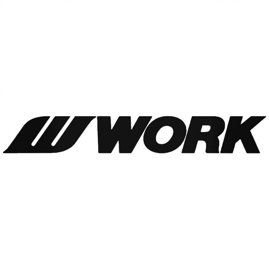 Buy Work Wheels Logo Vinyl Decal Sticker Online