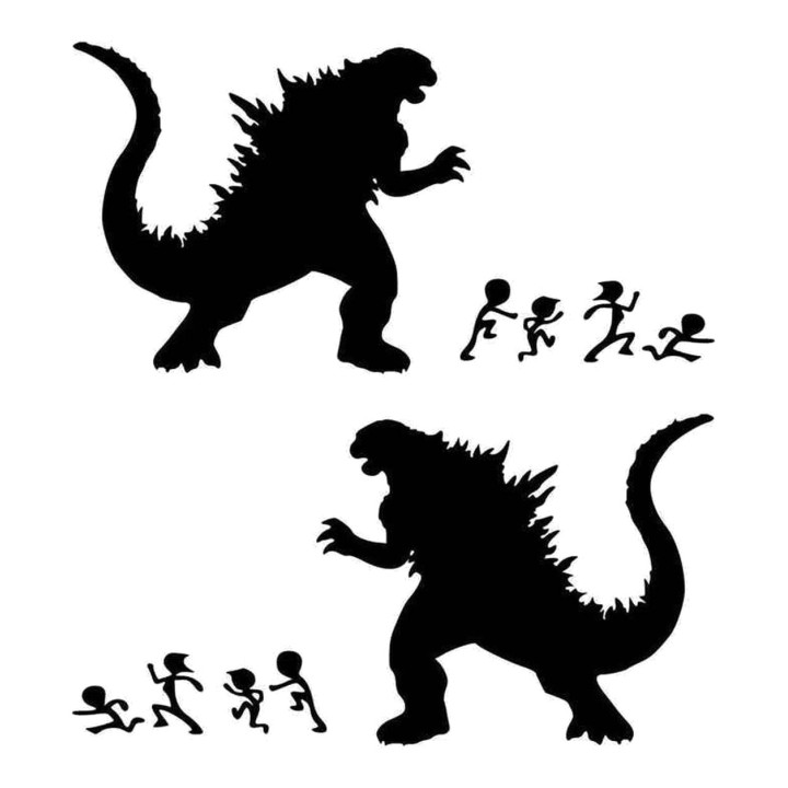 Buy Godzilla Ate Your Stick Family Vinyl Decal Sticker Online