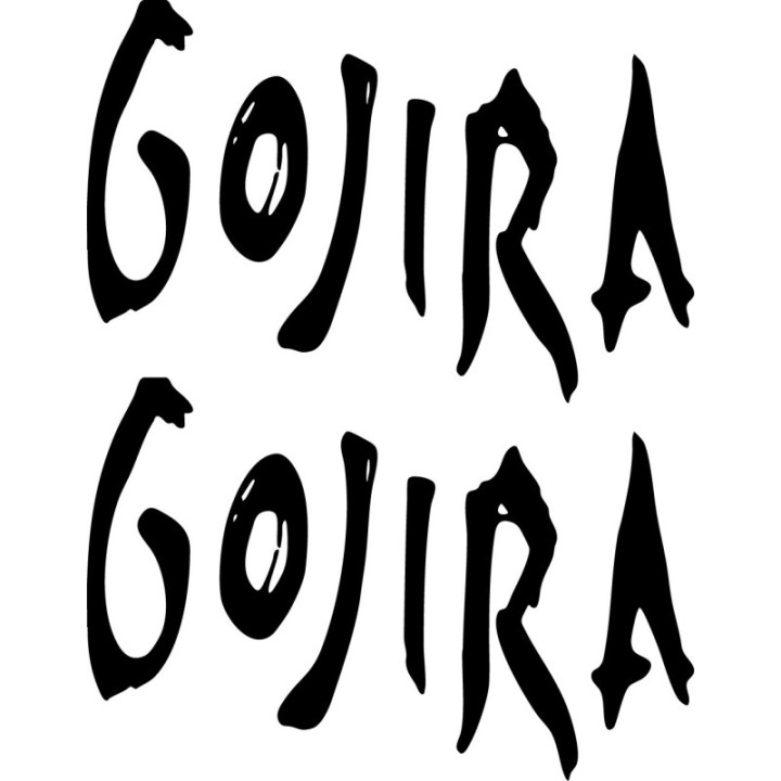Gojira Stickers – Magma Fortitude Metal Decals (2-Pack)