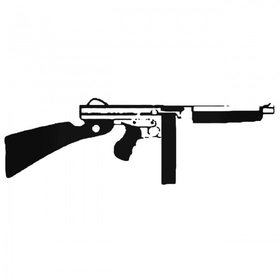 Wwii Machine Gun Decal Sticker