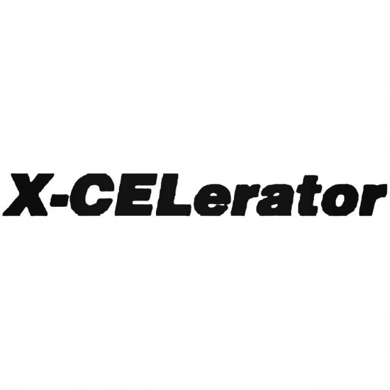 X Celerator Decal Sticker