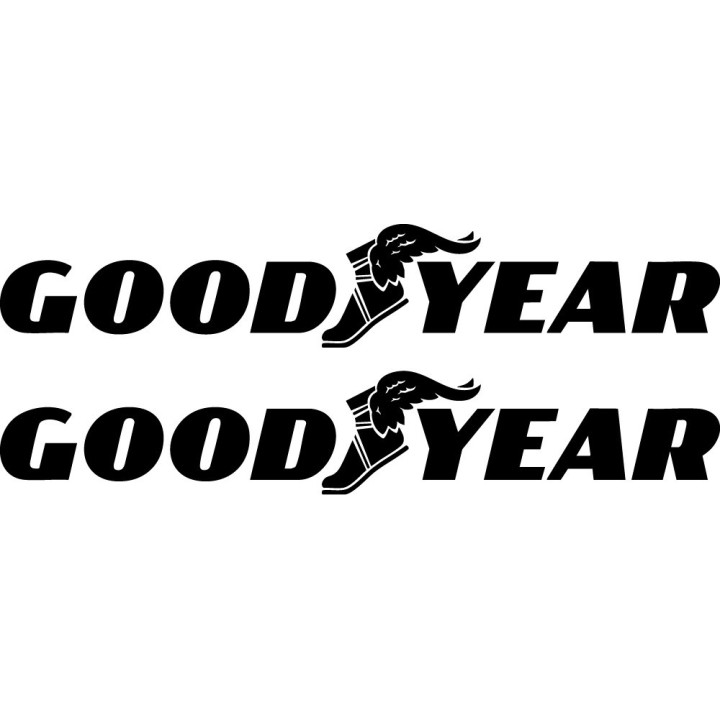 Goodyear Stickers – Racing Tyre Motorsport Classic Car Decals (2-Pack)