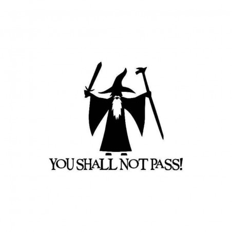 Buy You Shall Not Pass Gandalf 2 Vinyl Decal Sticker Online