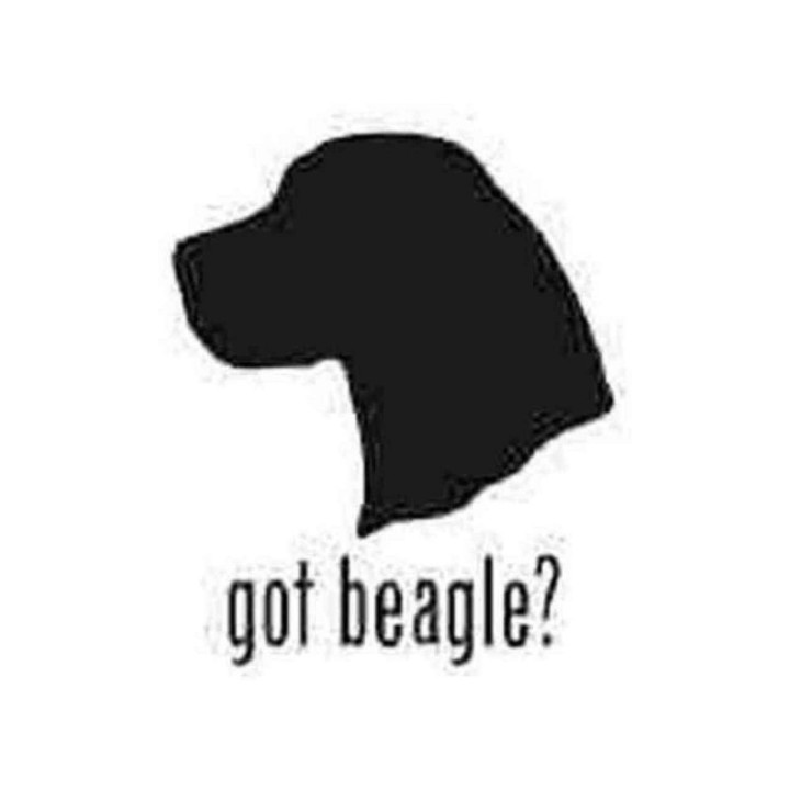 Buy Got Beagle Hound Dog Head Silhouette Decal Sticker Online
